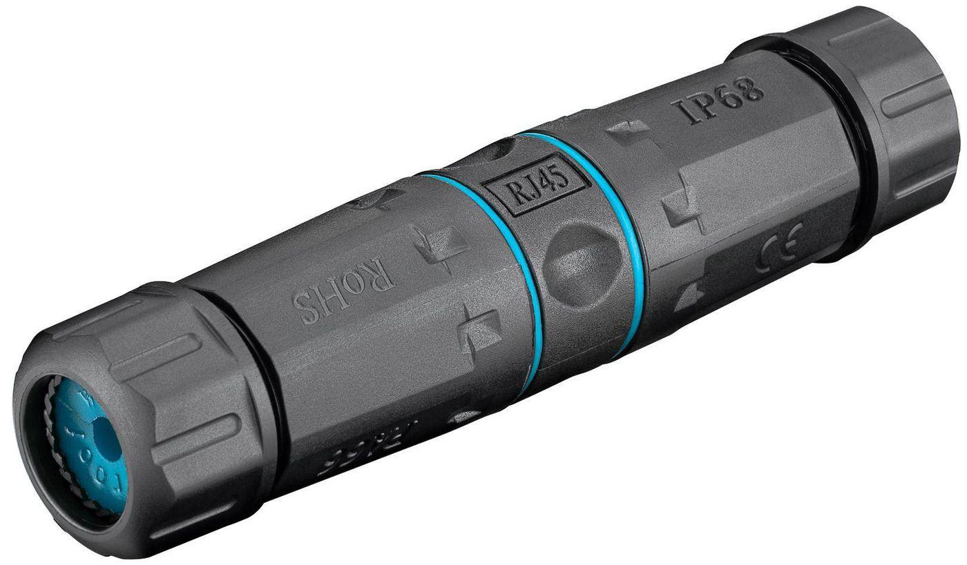 Microconnect KON527 cavo di collegamento RJ-45 Nero (Outdoor LAN CAT6A UTP Connect. - IP68 IDC assembly Toolless - For easy con