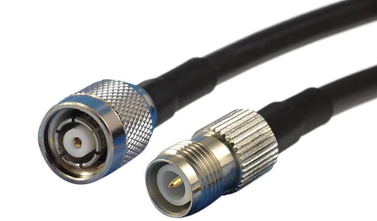 DMT EET-720055-3 cavo coassiale 3 m RPTNC FF200 Nero (RPTNC male / 3m FF200 - RPTNC female - Warranty 24M)