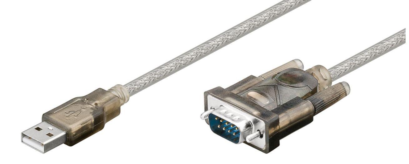 Microconnect 68875 cavo seriale Trasparente 15 m USB tipo A VGA D-Sub (USB2.0 - Serial DB9 M-M 15m - with Prolific chipset - La