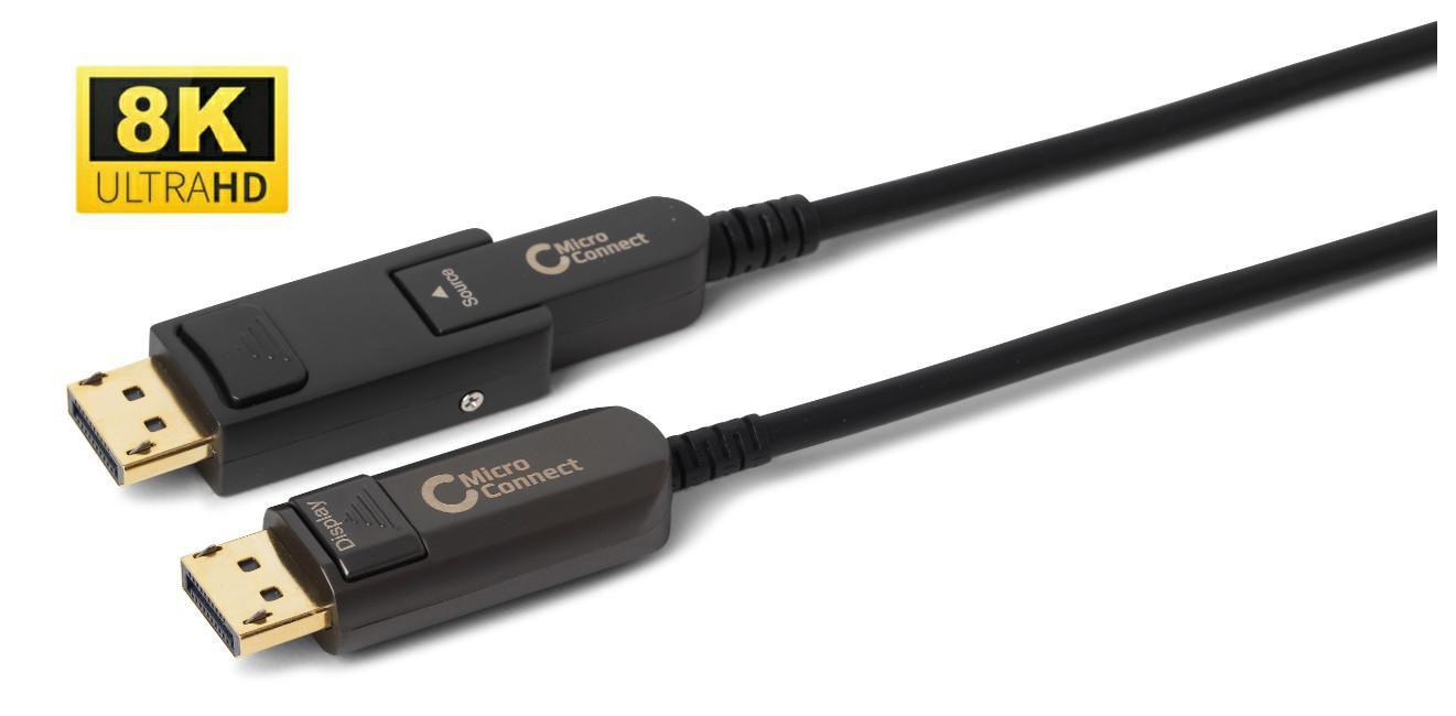 Microconnect DP-MMG-3000MBV1.4OP cavo DisplayPort 30 m Mini DisplayPort Nero (Premium Optic Mini DP-DP Cable - Mini DPDP adapte