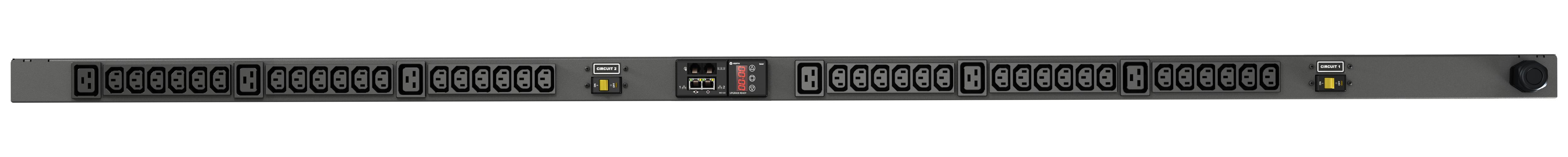 Vertiv Geist rPDU monitored 0U input IEC60309 230V 32A outputs (36)C13 (6)C19 unità di distribuzione dell'energia (PDU) 42 pr
