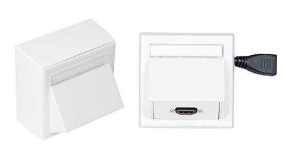 Vivolink WI221184-AMP presa energia HDMI Bianco (Wall Connection Box HDMI - AMP with Thorsman wall box . - Warranty 12M)