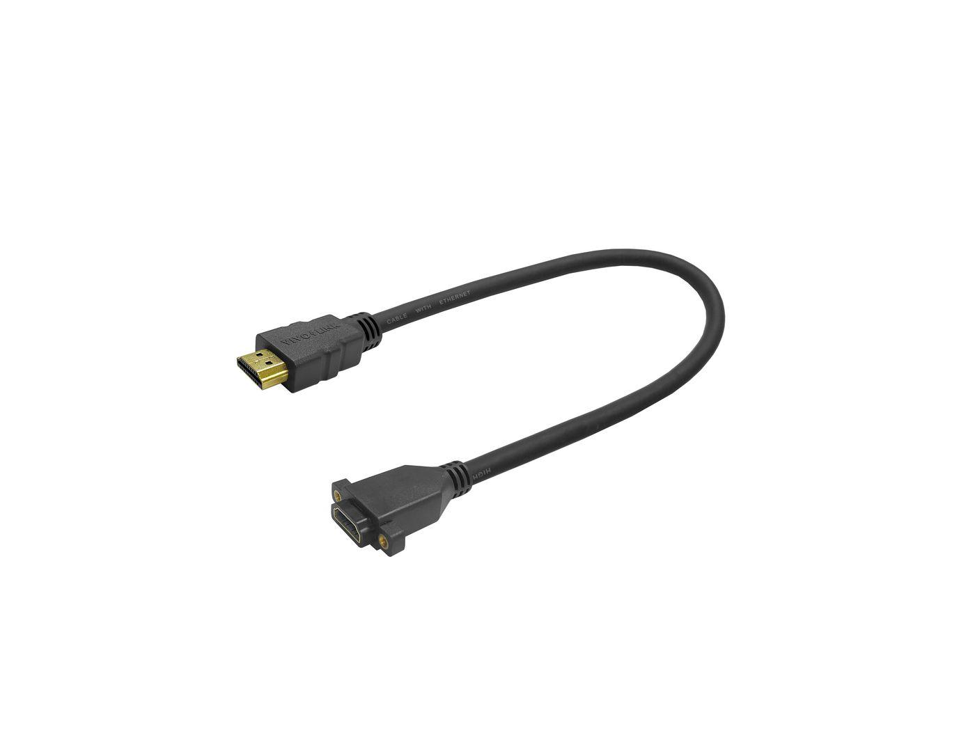 Vivolink PROHDMIHDFMWP cavo HDMI 02 m HDMI tipo A Standard Nero (Pro HDMI Cable F/M for - wallplate . - Warranty 144M)