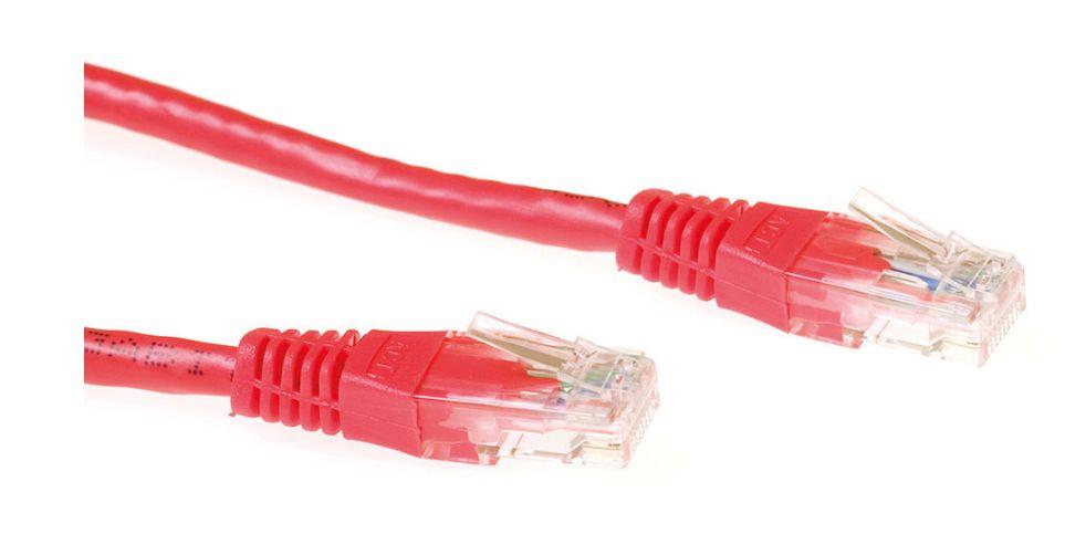 Microconnect B-UTP603R-B cavo di rete Rosso 3 m Cat6 U/UTP UTP (U/UTP CAT6 3M Red PVC - Master Carton Qty 120pcs - Warranty 30