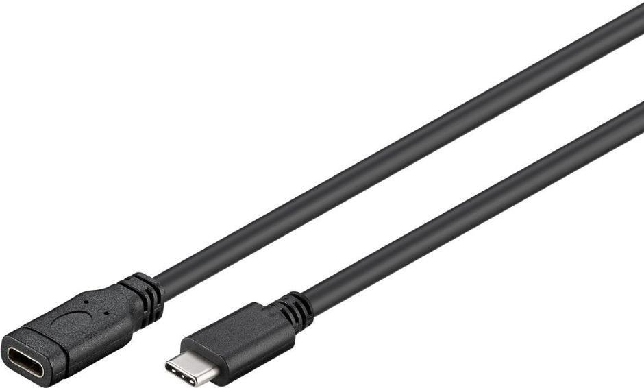 Microconnect USB3.1CC1.5EX cavo USB 1,5 m USB 3.2 Gen 1 [3.1 Gen 1] USB C Nero (USB-C Extension Cable, 1.5m - Black, for synchi