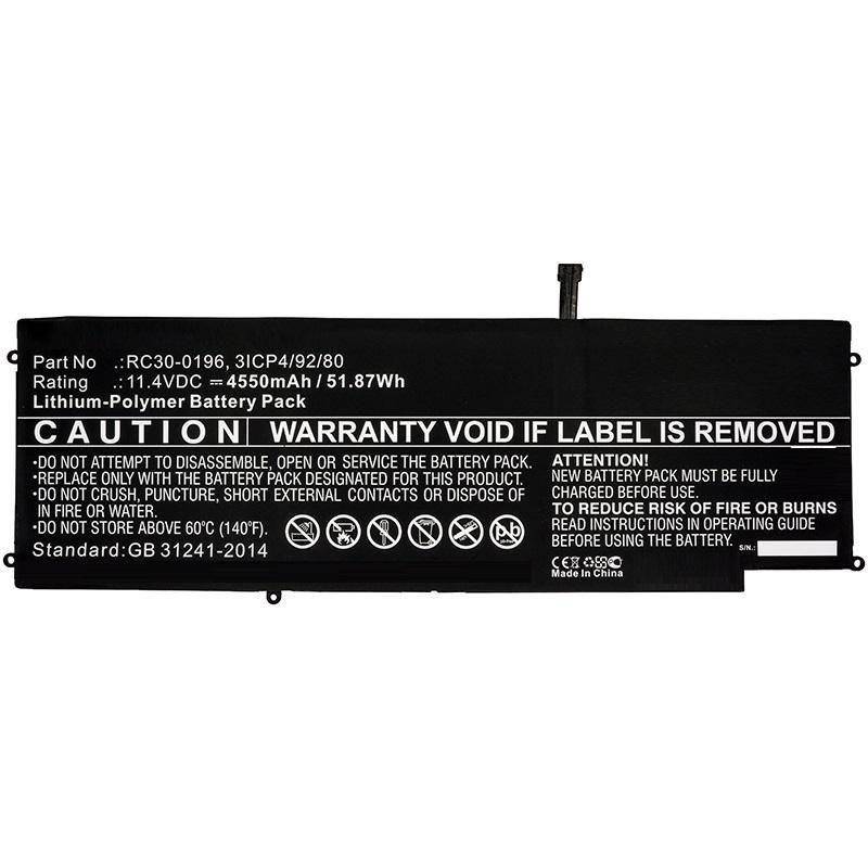 CoreParts MBXRZ-BA0001 ricambio per laptop Batteria (Laptop Battery for Razer 52Wh - Li-ion 11.4V 4.6mAh 52Wh - Li-ion 11.4V 4.