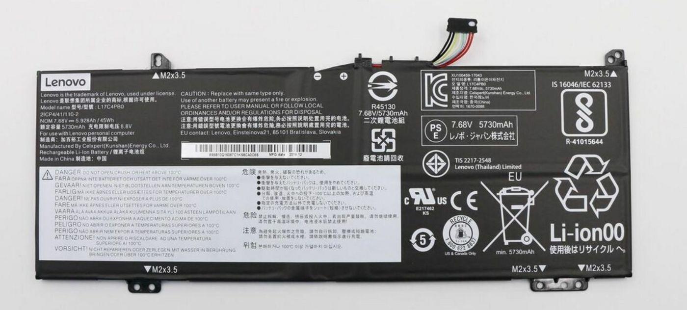Lenovo 7.68V 45Wh 4-cell - laptop battery bty - Warranty: 6M