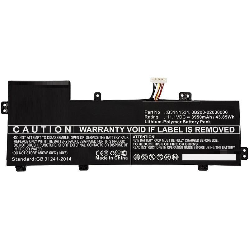 CoreParts MBXAS-BA0172 ricambio per laptop Batteria (Laptop Battery For Asus 44WH - Li-ion 11.1V 3950mAh 44WH - Li-ion 11.1V 39