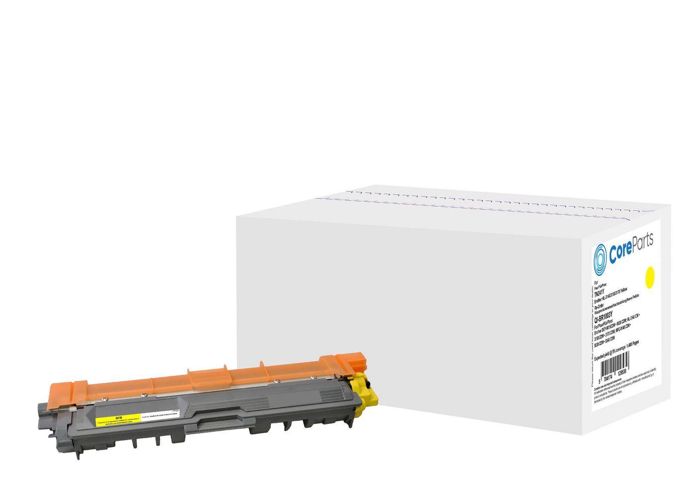 CoreParts QI-BR1003Y cartuccia toner 1 pz Compatibile Giallo (Toner Yellow TN241Y - Pages 1.400 - Brother HL-3140/3150/3170 Ser