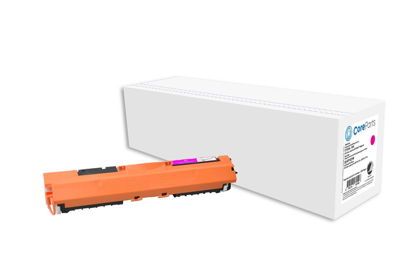 CoreParts QI-HP1021M cartuccia toner 1 pz Compatibile Magenta (Toner Magenta CF353A - Pages 1.000 Nordic Swan - HP Color LaserJ
