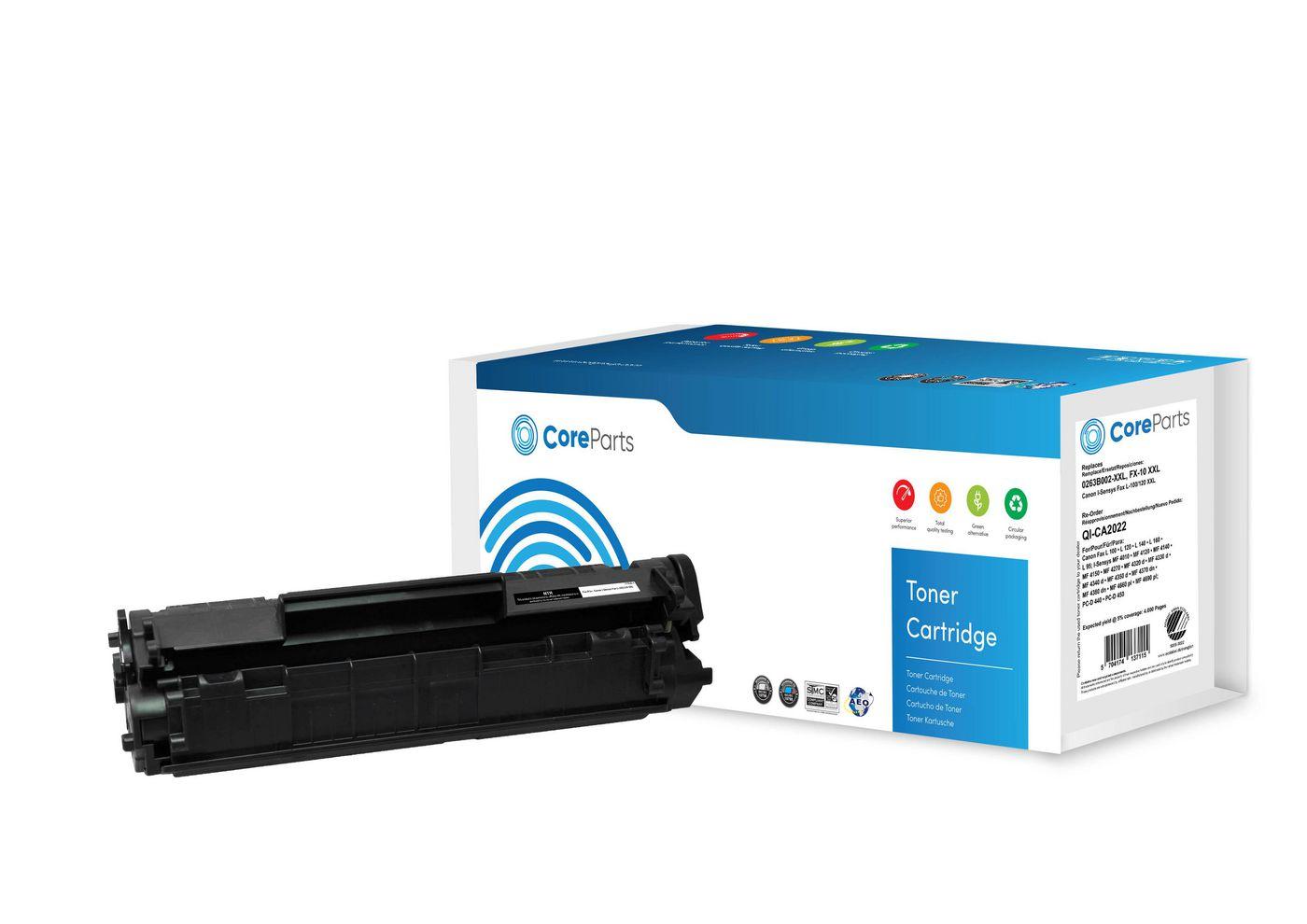 CoreParts QI-CA2022 cartuccia toner 1 pz Compatibile Nero (Toner Black 0263B002-XXL - Pages 4.000 Nordic Swan - Canon I-Sensys