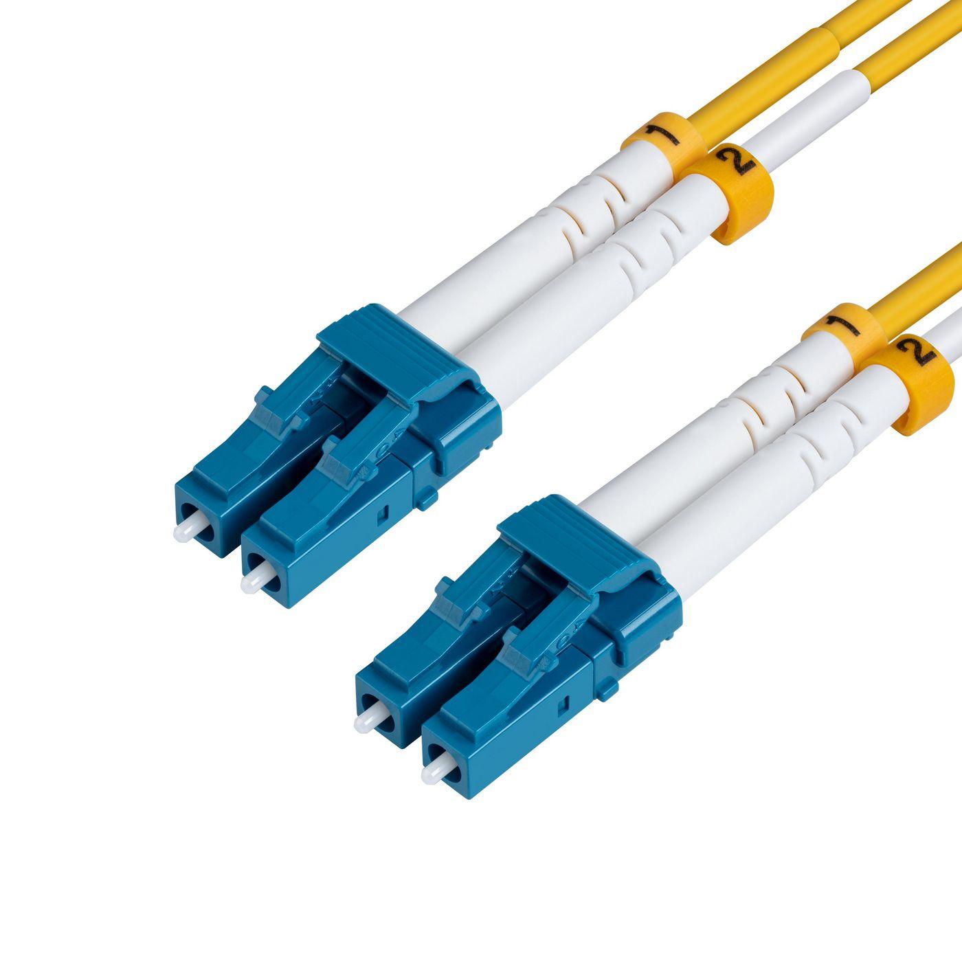 Microconnect FIB441004 cavo a fibre ottiche 4 m LC OS2 Giallo (LC/UPC-LC/UPC 4m OS2 - SM Duplex LSZH OD 2mm 0.3db - Yellow - Wa