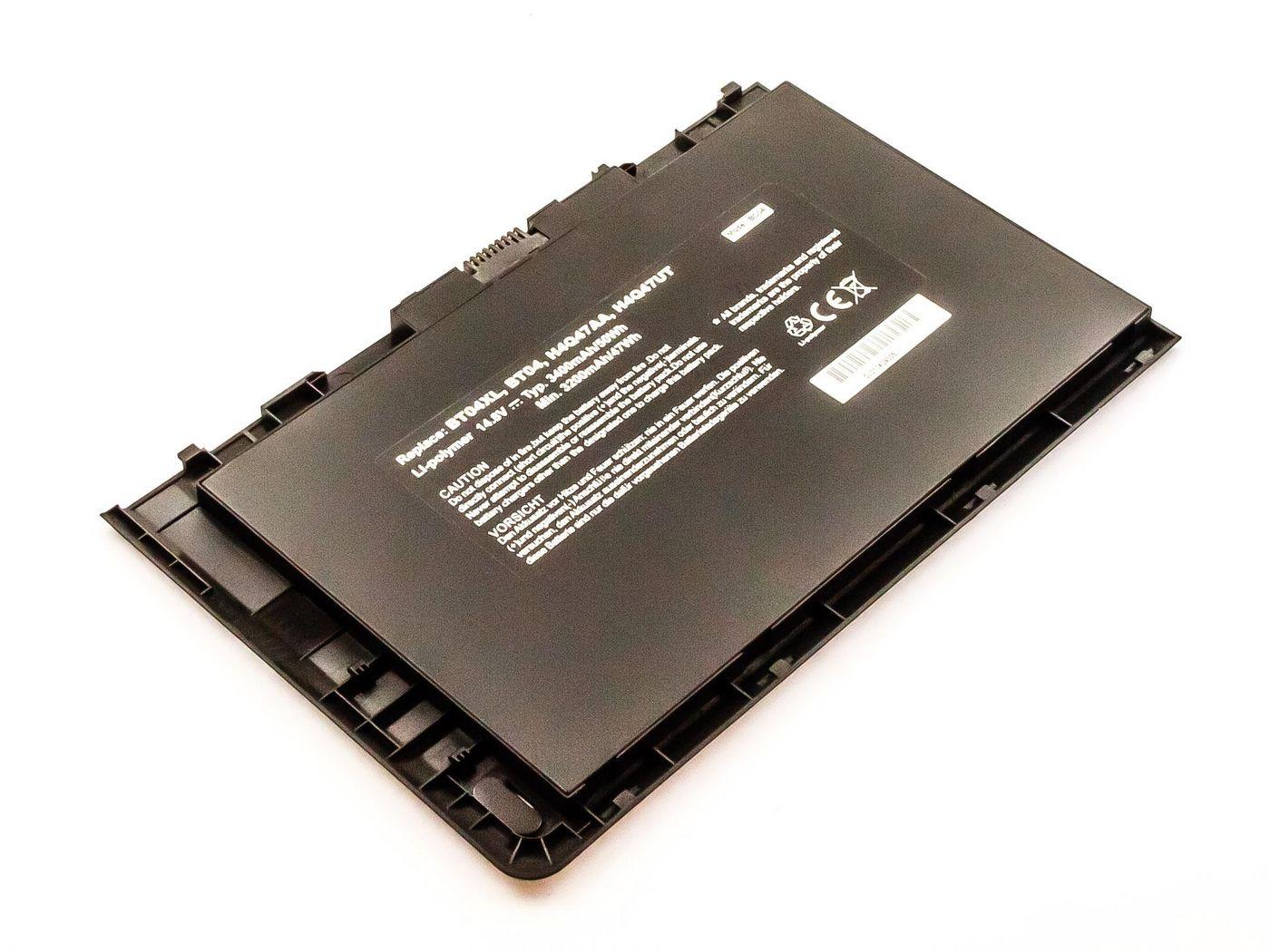 CoreParts MBXHP-BA0018 ricambio e accessorio per tablet Batteria (Battery for HP Tablet - 52Wh Li-Pol 14.8V 3.4Ah EliteBook Fol