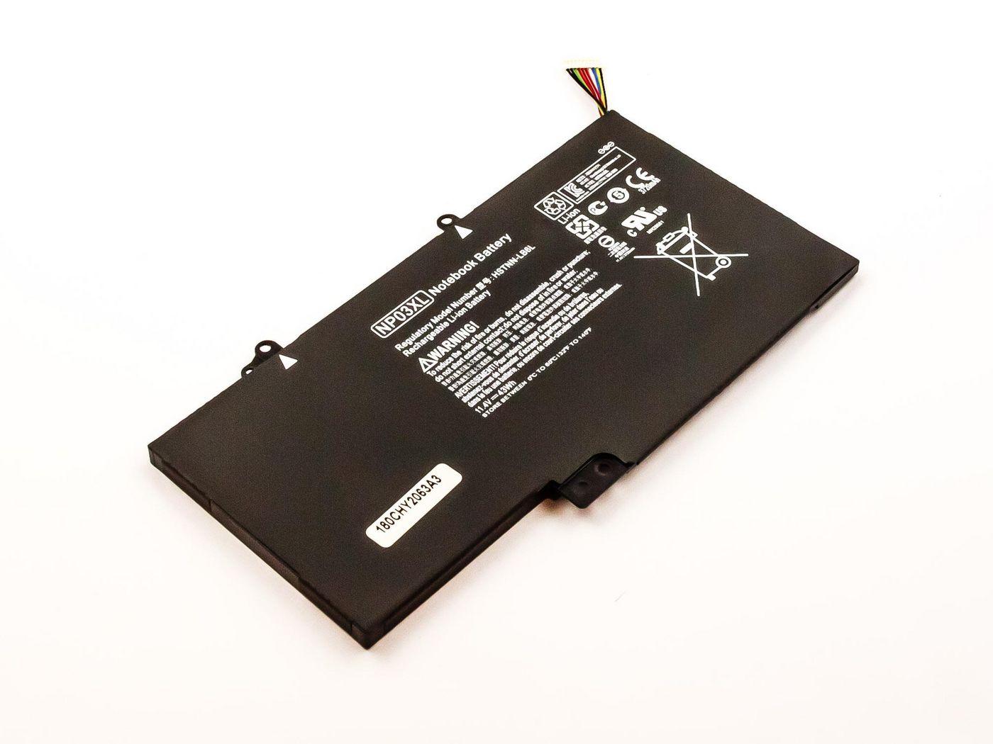 CoreParts MBXHP-BA0019 ricambio per laptop Batteria (Laptop Battery for HP 39Wh - Li-Pol 11.1V 3.4Ah Black, - 39Wh Li-Pol 11.1V
