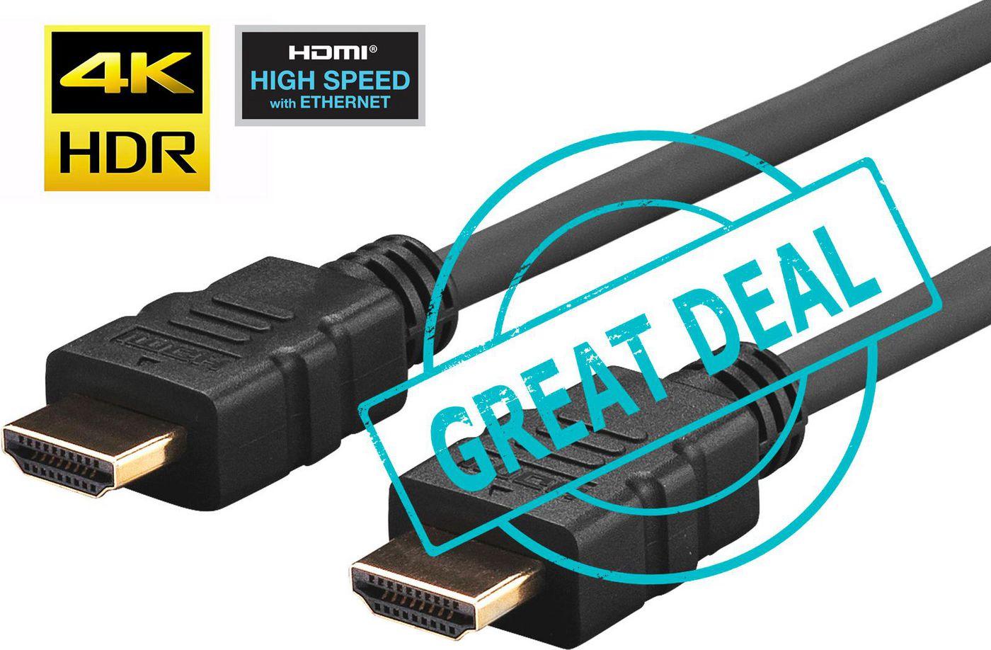 Vivolink PROHDMIHD3-BULK cavo HDMI 3 m HDMI tipo A Standard Nero (10 x Pro HDMI Cable 3m Ultra - Flexible . - Warranty 144M)