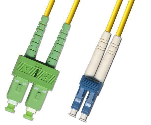 Microconnect FIB8410005 cavo a fibre ottiche 05 m SC LC OS2 Giallo (SC/APC-LC/UPC 0.5m OS2 - SM Duplex LSZH OD 2mm 0.3db - Yell