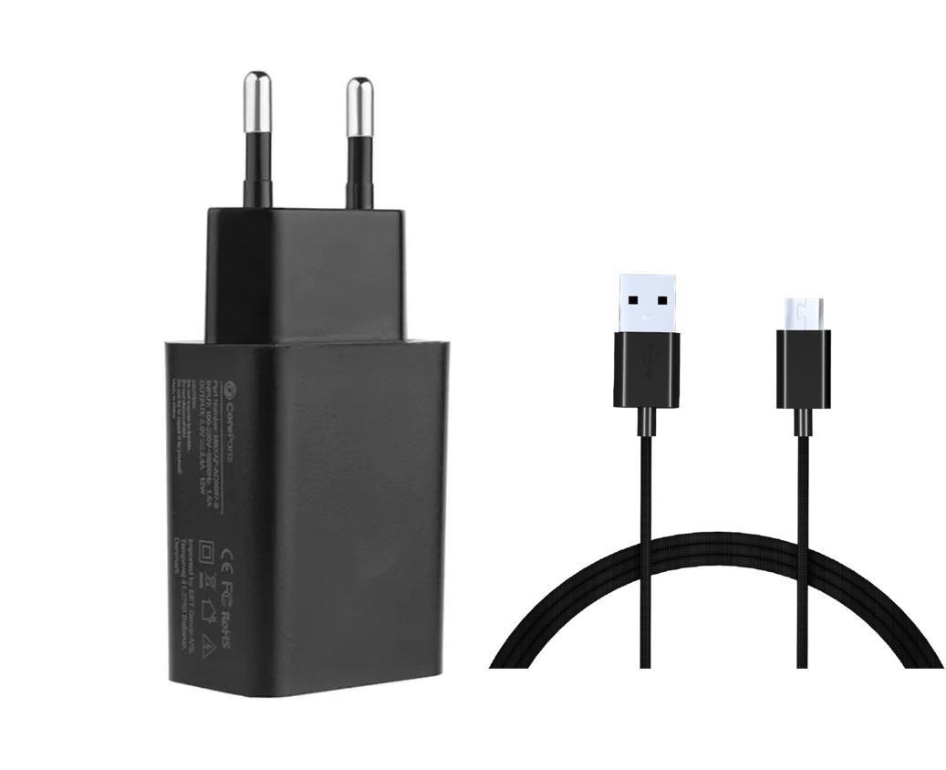 CoreParts MBXAP-AC0007-B Caricabatterie per dispositivi mobili Nero AC Interno (USB Power Adapter Black - 12W 5V 2.4A USB Outpu