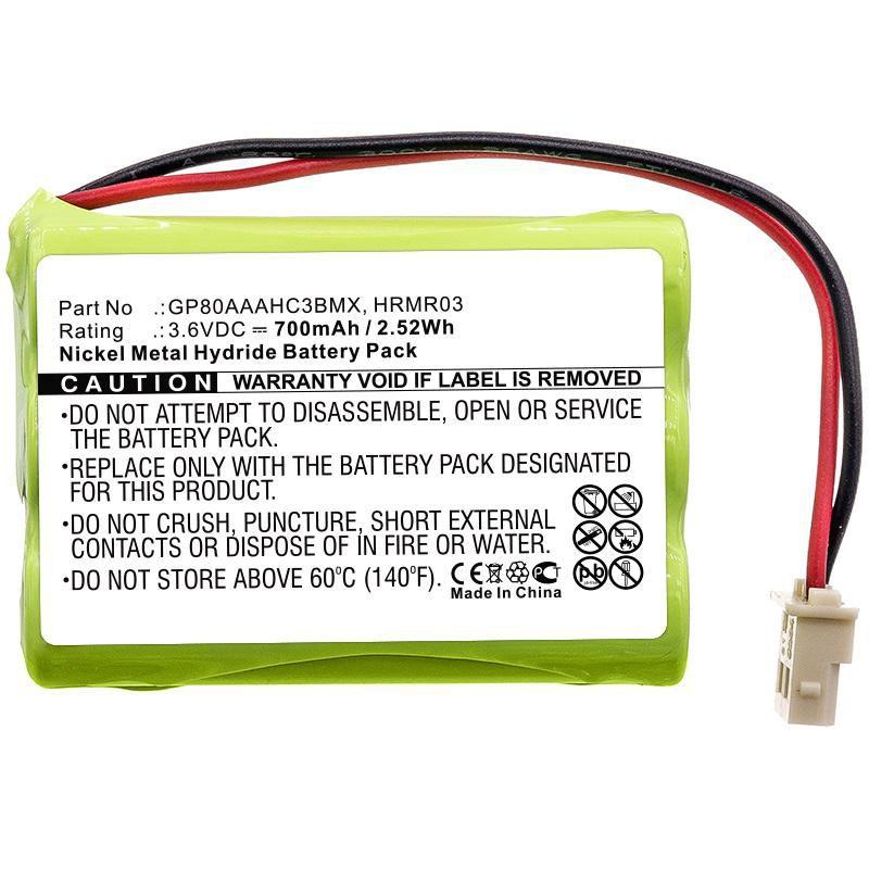 CoreParts MBXBPH-BA035 ricambio per cellulare Batteria Multicolore (Battery 2.5Wh Li-Pol 3.6V - 700mAh for Motorola Babyphone -