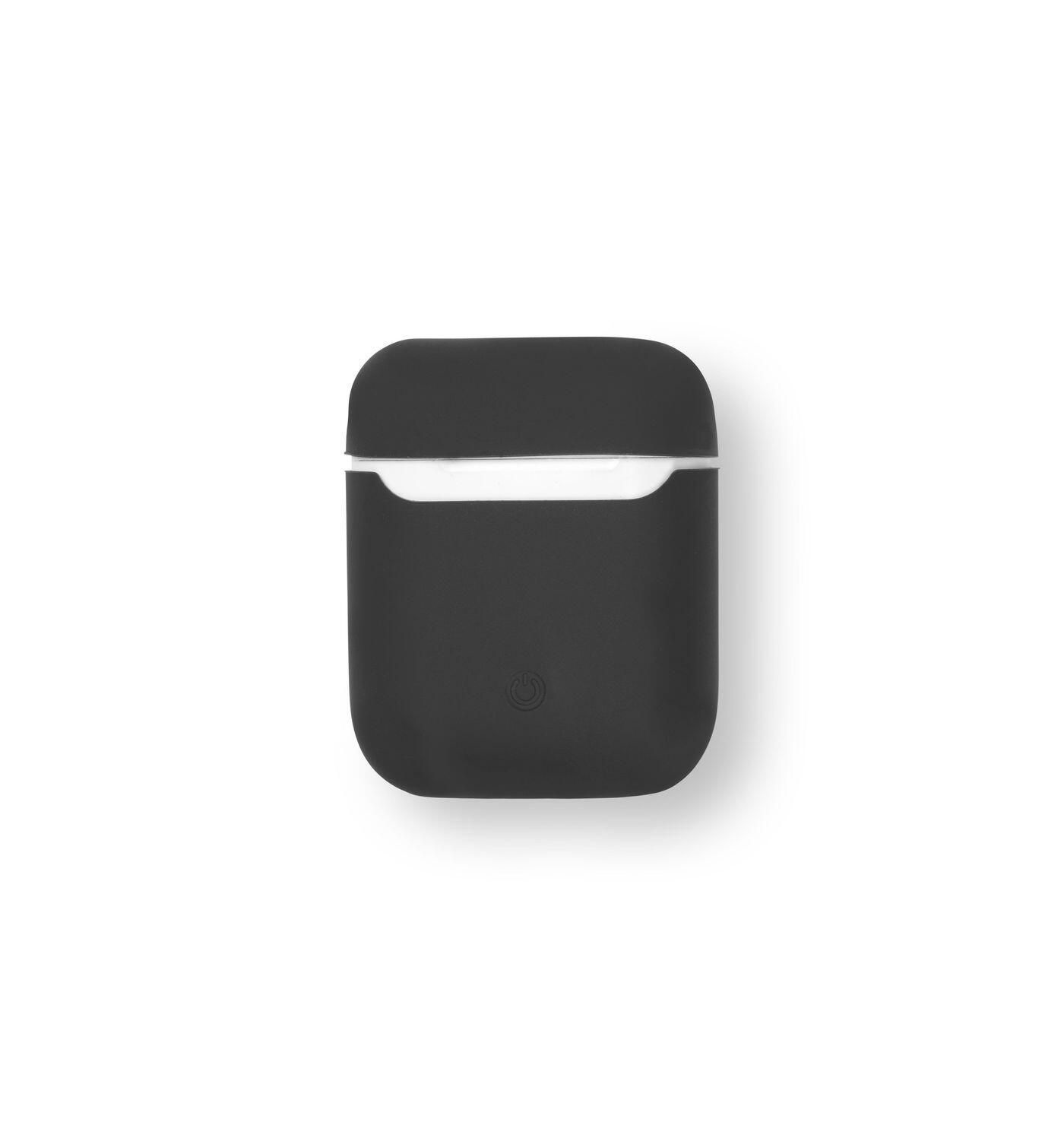 eSTUFF AirPods Silicone Case Black Custodia (Cover for AirPods Gen 1/2 Silicone - Cover Color Black - Warranty 24M)