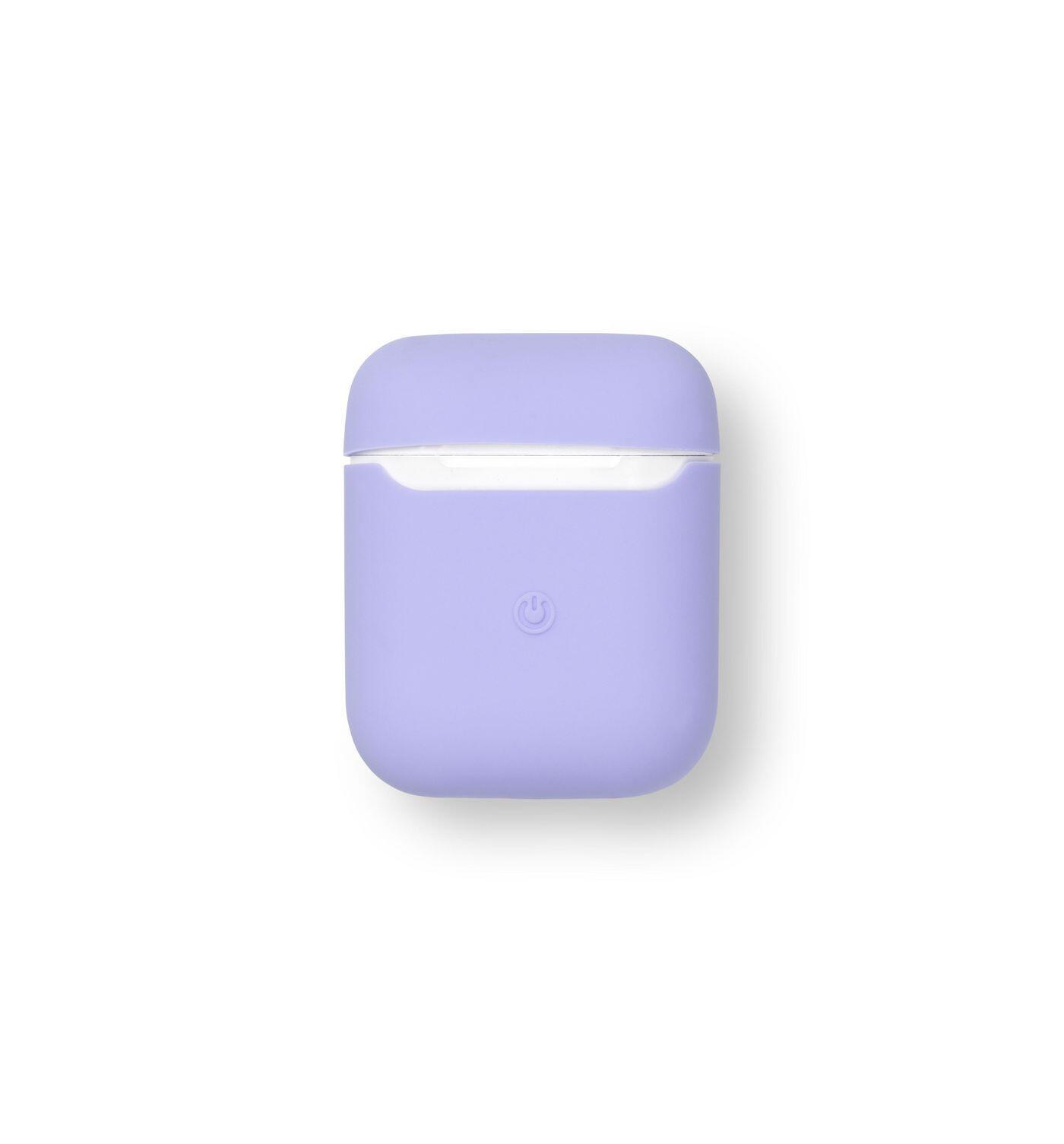 eSTUFF AirPods Silicone Case Pale Custodia (Cover for AirPods Gen 1/2 Silicone Cover - Color Pale Purple - Warranty 24M)