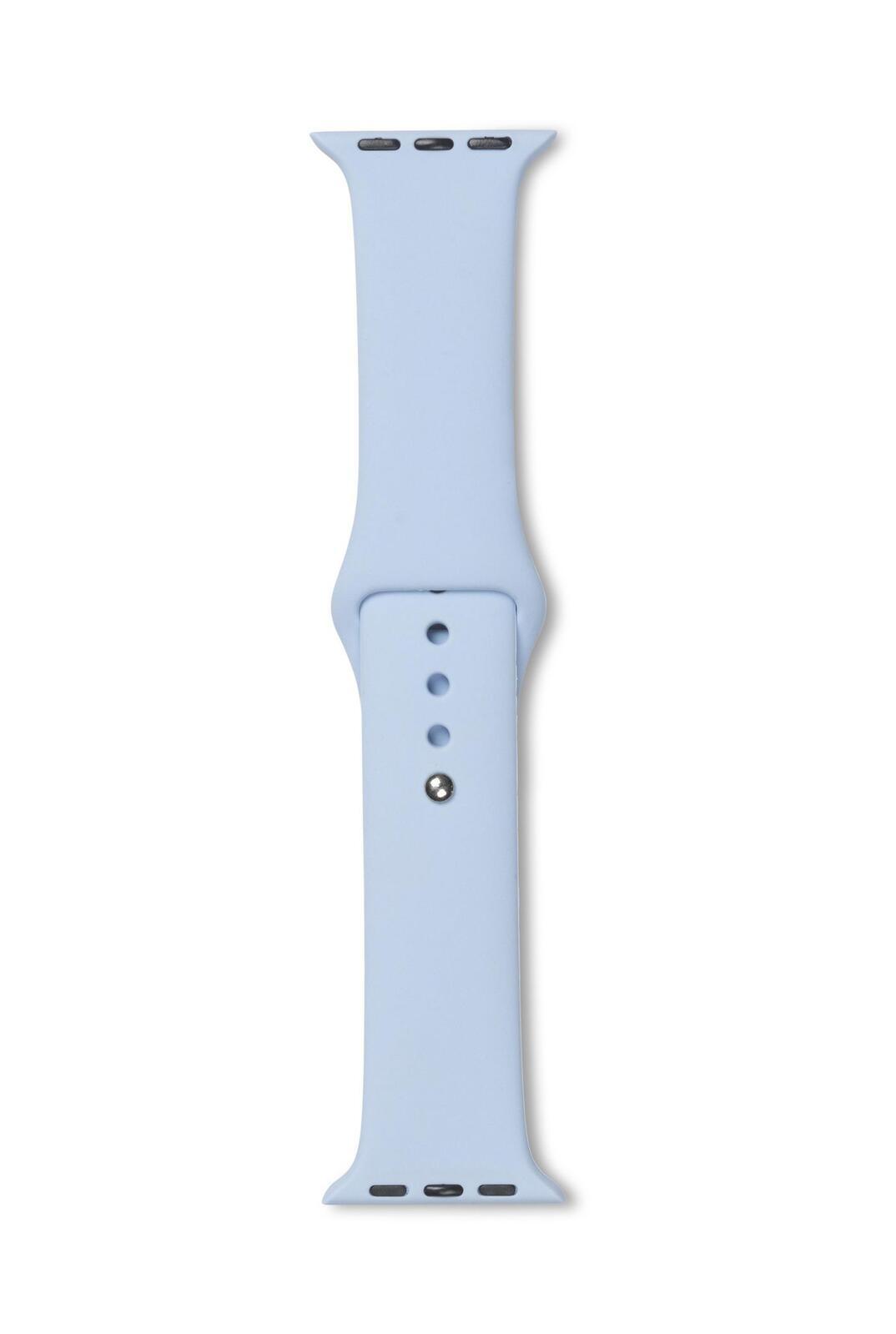 eSTUFF ES660107 accessorio indossabile intelligente Band Blu Silicone (Apple Watch Silicone Strap - Color Sky Blue. Width 40 mm