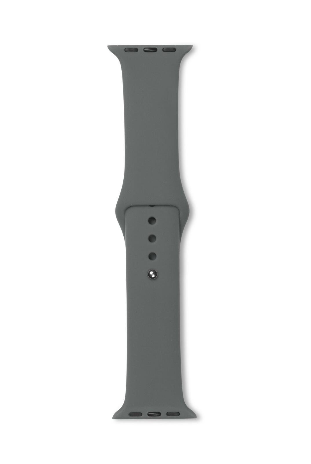 eSTUFF ES660126 accessorio indossabile intelligente Band Oliva Silicone (Apple Watch Silicone Strap - Color Olive. Width 44 mm