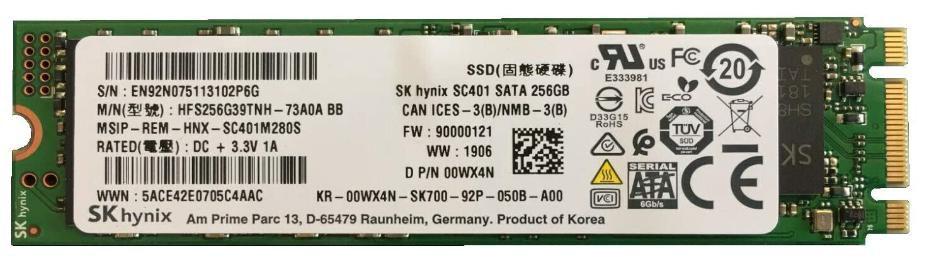 DELL KGH8K drives allo stato solido M.2 256 GB Serial ATA III (256GB SSD SATA3 M.2 - 22mm/80mm/1.5mm PRO5450 - Class 20 0WX4N 2