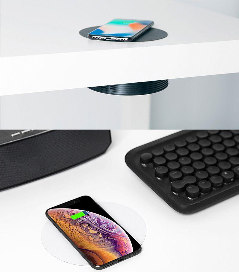 Vivolink VLQICHR Caricabatterie per dispositivi mobili Telefono cellulare Nero Carica wireless Ricarica rapida Interno (Wireles