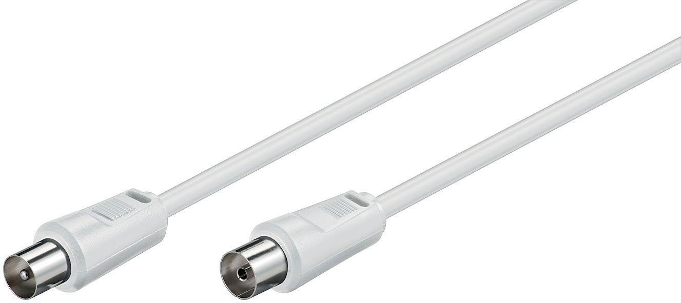 Microconnect COAX005W cavo audio 05 m Bianco (Coax M-F 0.5m White 75 Ohm - Double Shielded - Warranty 300M)