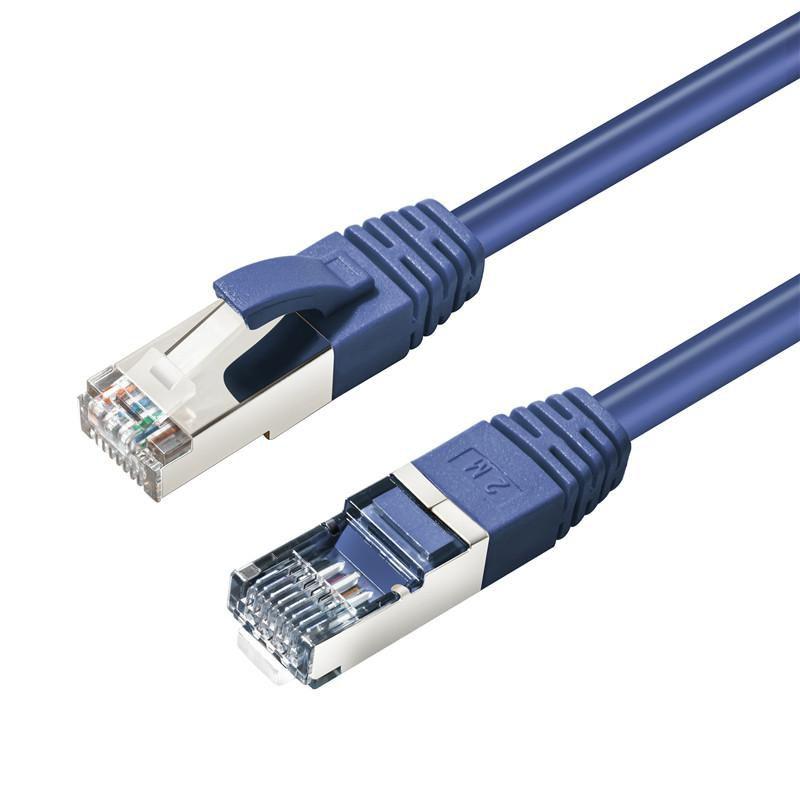 Microconnect MC-SFTP6A15B cavo di rete Blu 15 m Cat6a S/FTP S-STP (CAT6A S/FTP 15m Blue LSZH - Shielded Network Cable LSZH - AW
