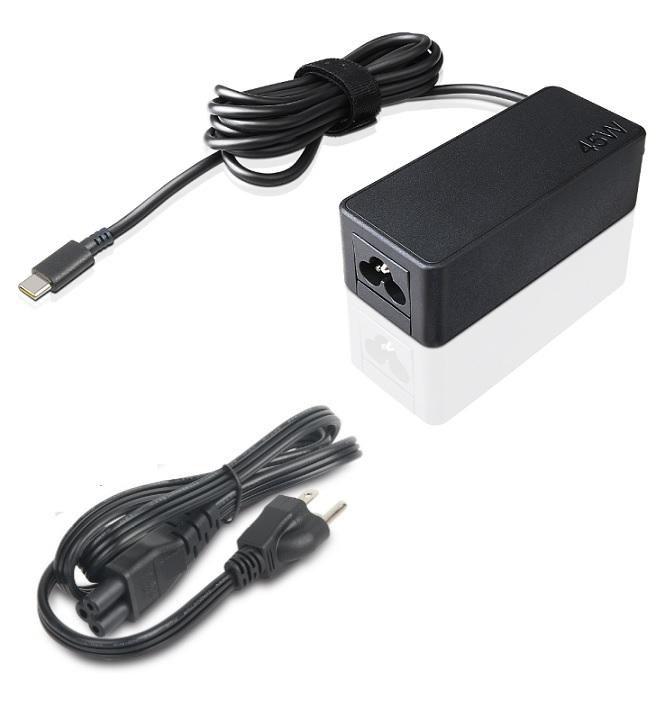 45W USB-C AC adapter for - Lenovo laptops - Warranty: 3M