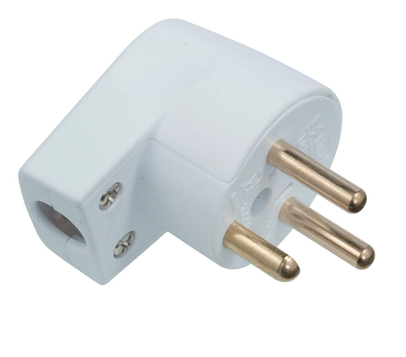 Danish Power plug angled, -...
