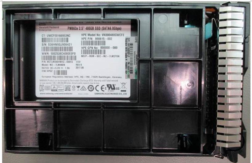 HPE P00805-001 drives allo stato solido 3.5 480 GB SATA (SSD 480GB 6G LFF SATA PLP SC - Warranty 36M)