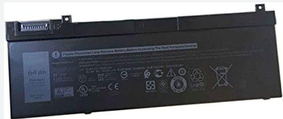 DELL RY3F9 ricambio per laptop Batteria (Battery 64WHR 4 Cell - Lithium Ion - Warranty 6M)