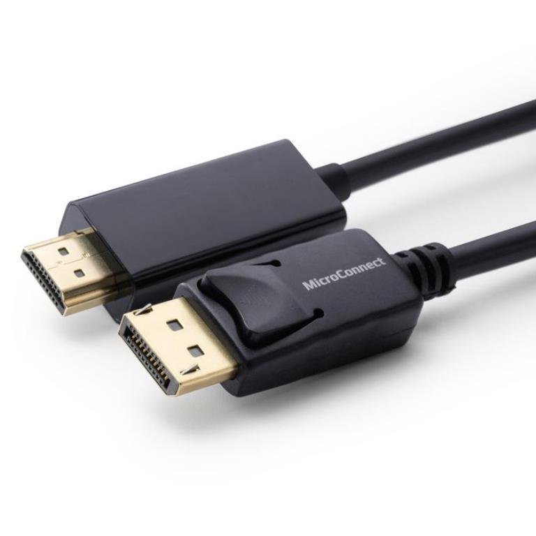 Cavo DisplayPort 1.2 - HDMI 2K- Maschio/Maschio 2 Mt - Nero