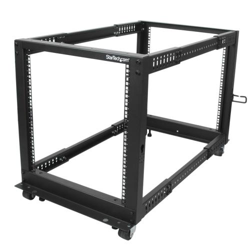 StarTech.com Armadio Server Rack con 4 staffe a Telaio Aperto 12U con profondit regolabile da 59-104cm - Rack per apparecchiat