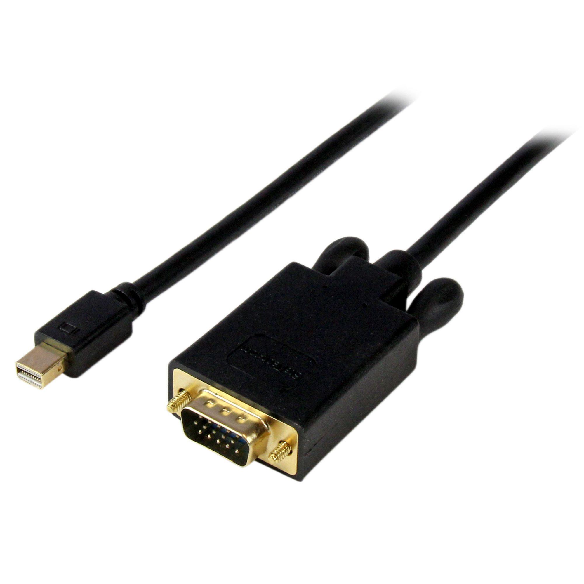 StarTech.com Cavo convertitore adattatore Mini DisplayPort a VGA da 1,8 m Ã¢â‚¬â€œ mDP a VGA 1920x1200 - Nero