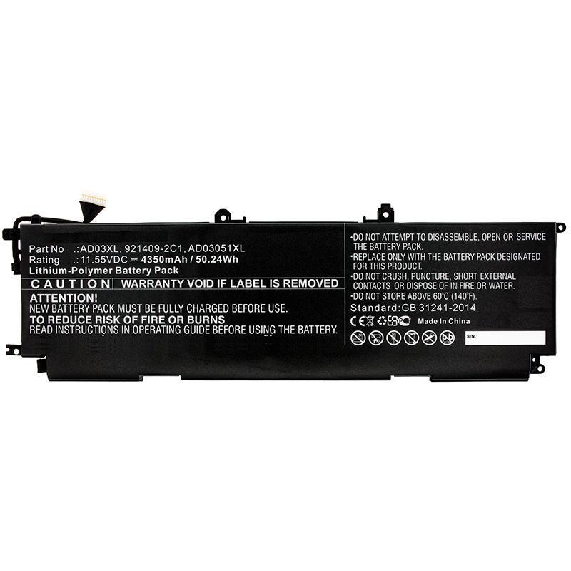 CoreParts MBXHP-BA0212 ricambio per laptop Batteria (Laptop Battery for HP 43WH - Li-Pol 11.1V 3.85Ah 43WH - Li-Pol 11.1V 3.85A