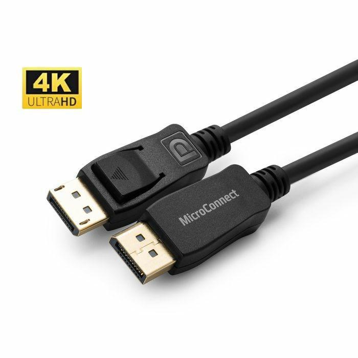 Microconnect MC-DP-MMG-1500 cavo DisplayPort 15 m Nero (4K DisplayPort 1.2 Cable 15m - Displayport version 1.2, - Black support