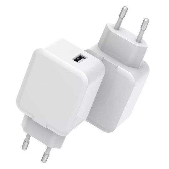 CoreParts MBXUSB-AC0001 Caricabatterie per dispositivi mobili Bianco Interno (USB Power Charger - 12W 5V 2.4A Output Single - U