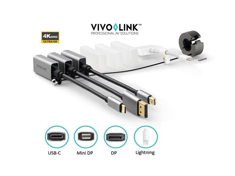 Vivolink PROADRING13S cavo e adattatore video HDMI Alluminio (Pro Adapter Ring USB-C - DisplayPort Mini - DisplayPort Lightning