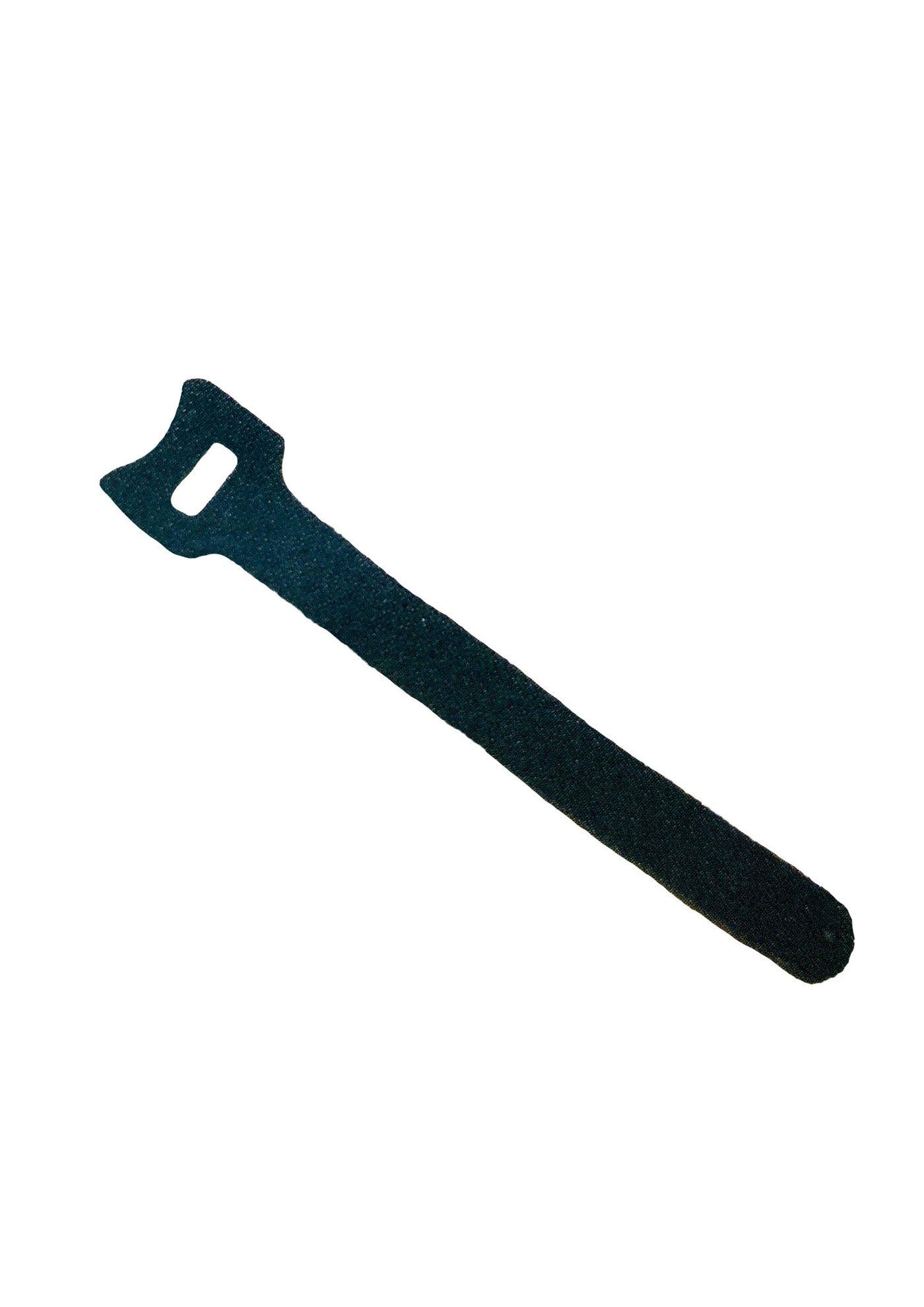 Velcro strap black 16 x 250 - mm 100 pcs package - Warranty 300M