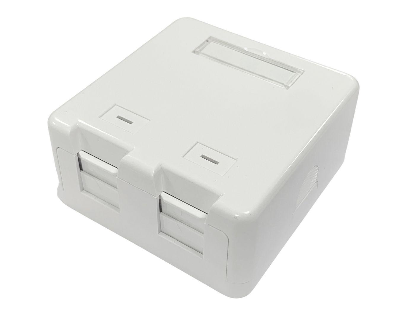 Surface mount box for 2 x - RJ45 jack - Warranty 300M