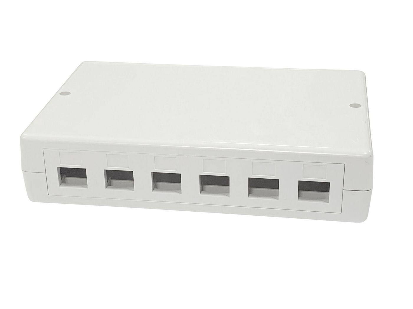 Lanview LVN127774 pezzo di pannello (Surface mount box for 6/12 x - RJ45 jack - Warranty 300M)