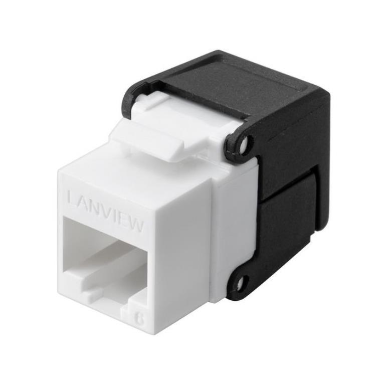 Frutto Keystone RJ45 Cat 6 UTP Unshielded flip jack - Bianco