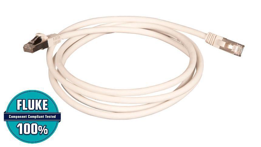 Lanview LVN149528 cavo di rete Bianco 2 m Cat6a S/FTP S-STP (Cat6A S/FTP network cable - White LSZH 2M - Warranty 60M)