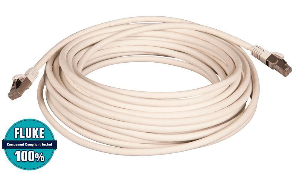 Lanview LVN149542 cavo di rete Bianco 10 m Cat6a S/FTP S-STP (Cat6A S/FTP network cable - White LSZH 10M - Warranty 60M)