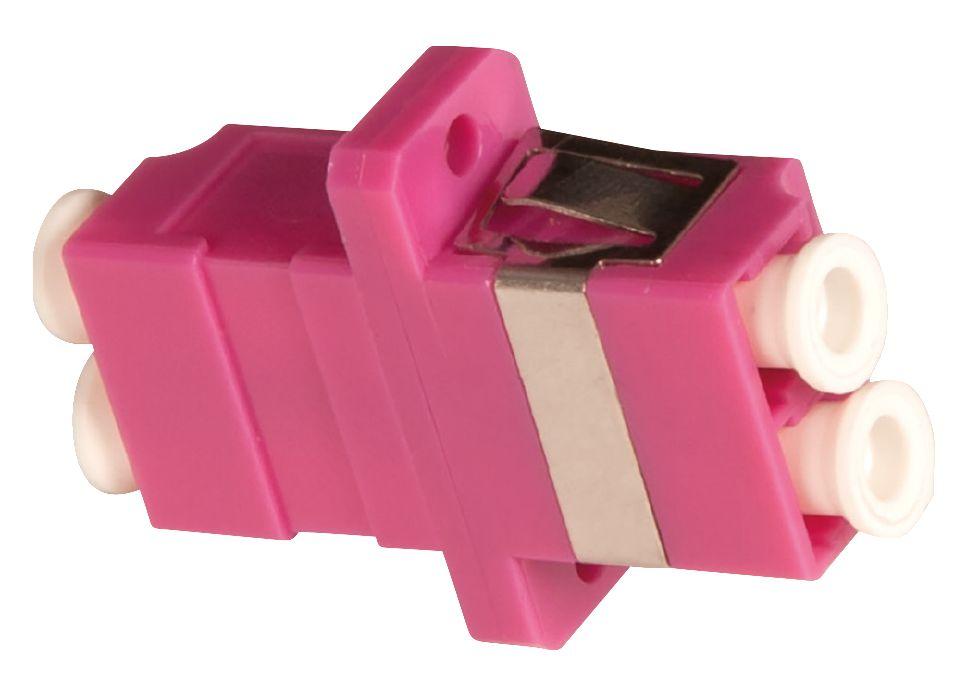 Lanview LVO231256 connettore per fibra ottica LC Femmina (LC Multimode adapter duplex - OM4 zirconia SC footprint - Warranty 60