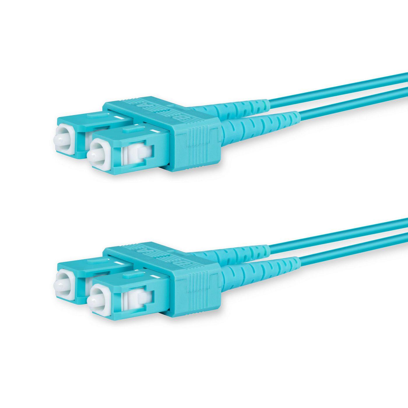 Lanview LVO231473 cavo a fibre ottiche 1 m 2x SC OM3 Colore acqua (Fiber Patch Cable - SC-SC - multi mode Duplex OM3 50/125 - L
