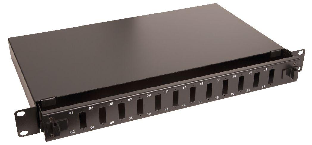 Lanview LVO231551 pezzo di pannello 1U (Fibre patch panel 19 1U 12 - ports for SC duplex/LC quad - connectors - Warranty 60M)